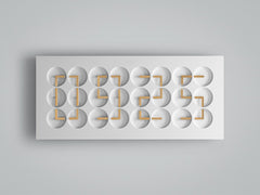 ClockClock 24 - White Golden Hands