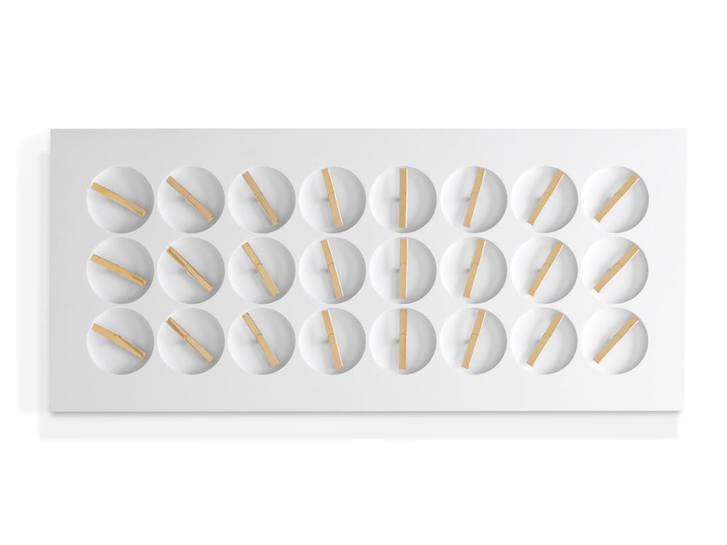 ClockClock 24 - White Golden Hands