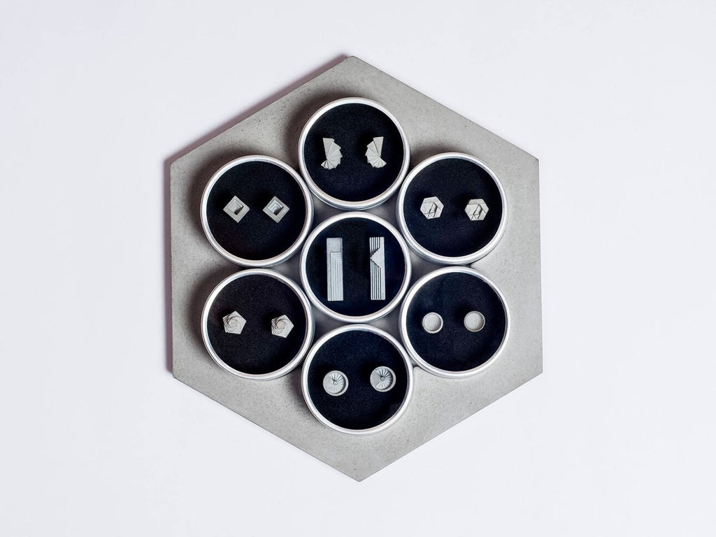 Elements Ⅱ Micro Concrete Earrings (Complete Set)