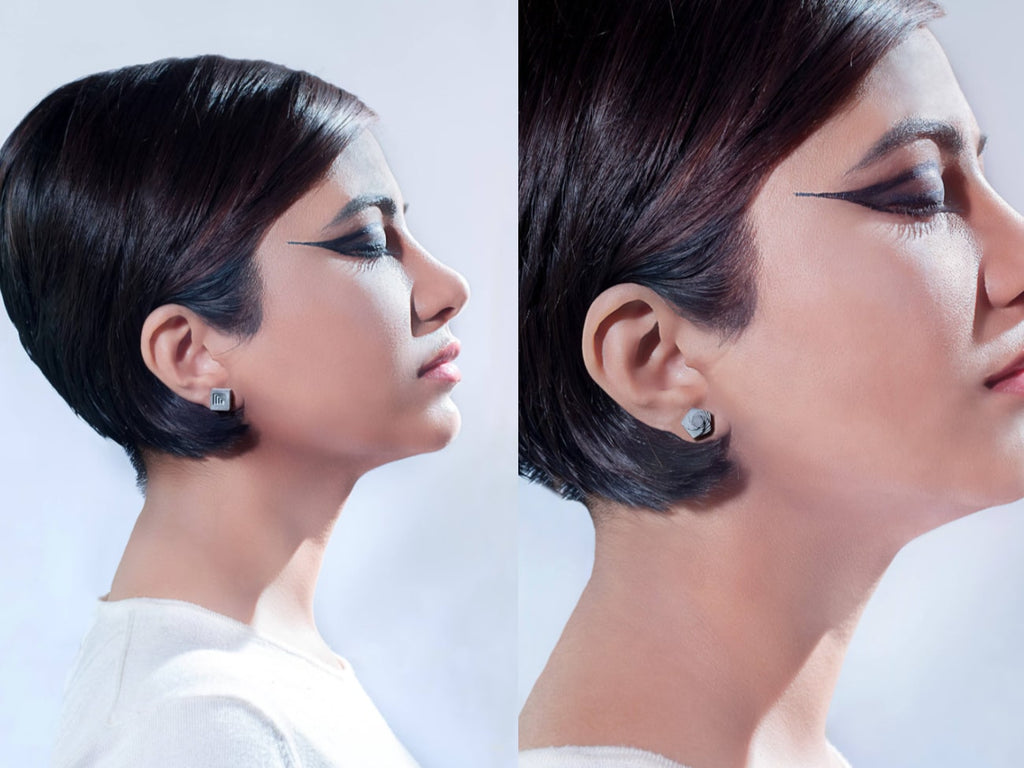 Elements Ⅱ Micro Concrete Earrings (Complete Set)