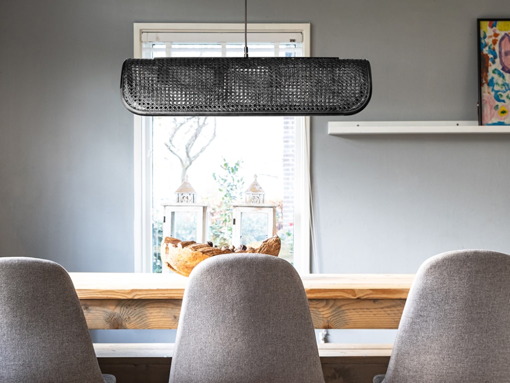 Rattan Pendant Lamp 4 Bulb