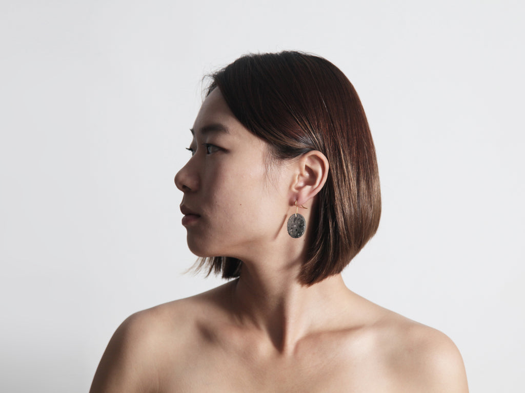 Circle/Pebble Earring