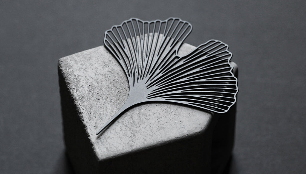 Ginkgo Brooch