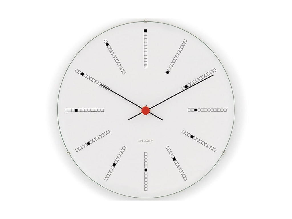 Arne Jacobsen Bankers Wall Clock White