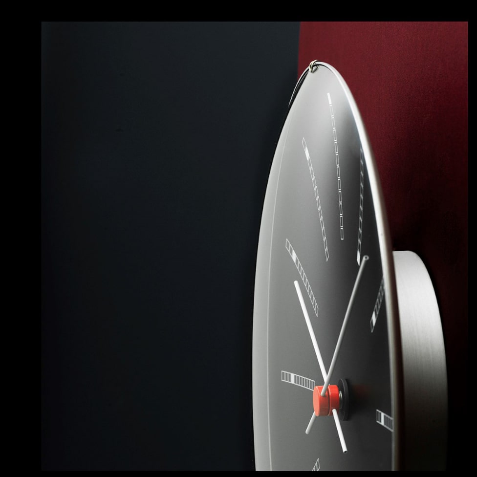 Arne Jacobsen Bankers Wall Clock Black