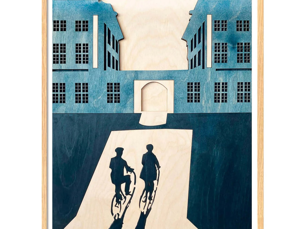 Bicycles towards Hammershøi Poster