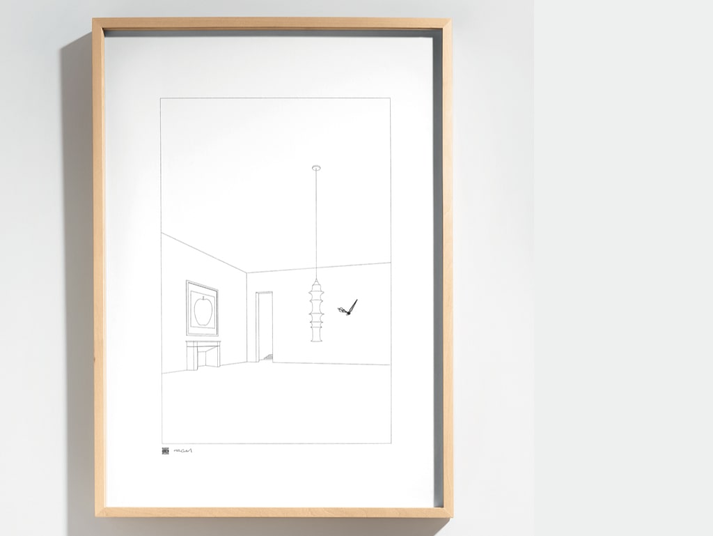 Framed Clock(Drawing NO.12)