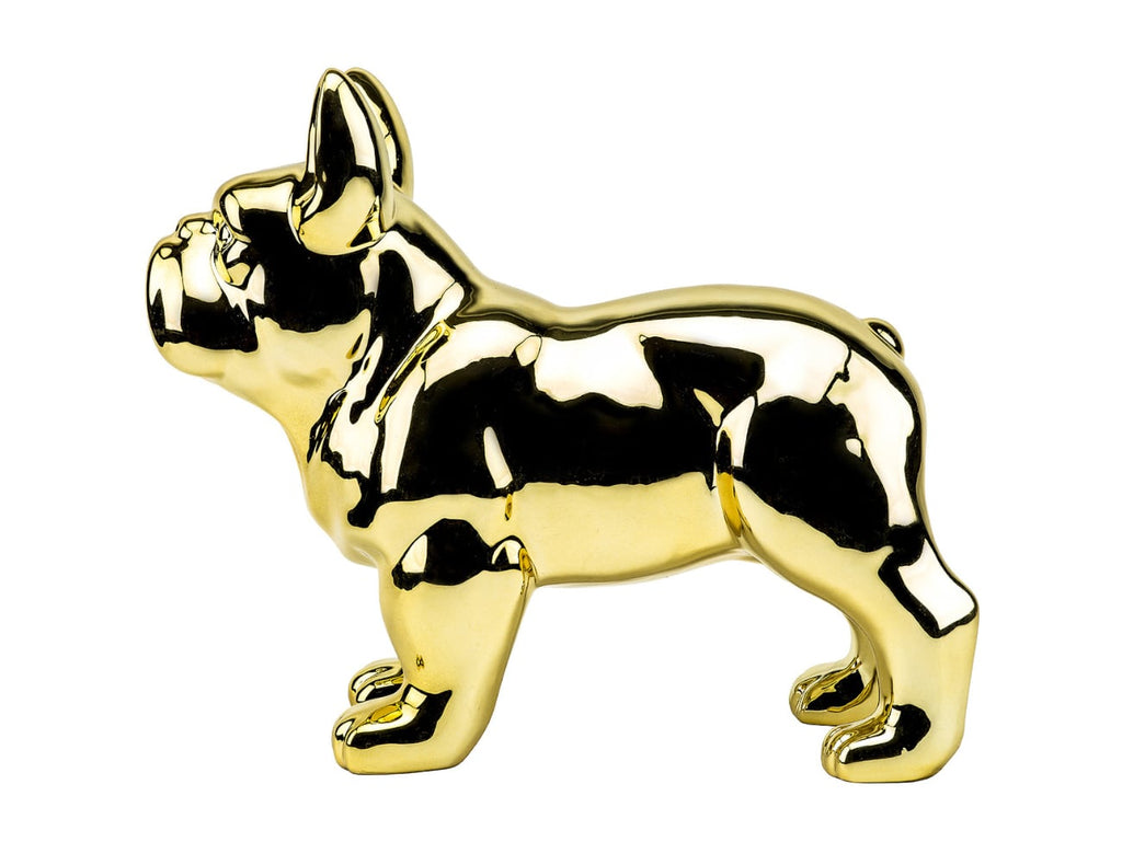 Gold Ceramic Bulldog