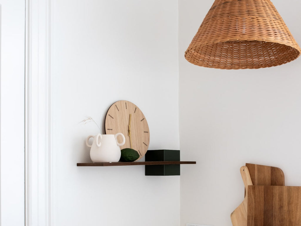 Hemverk Wall Clock Light Oak