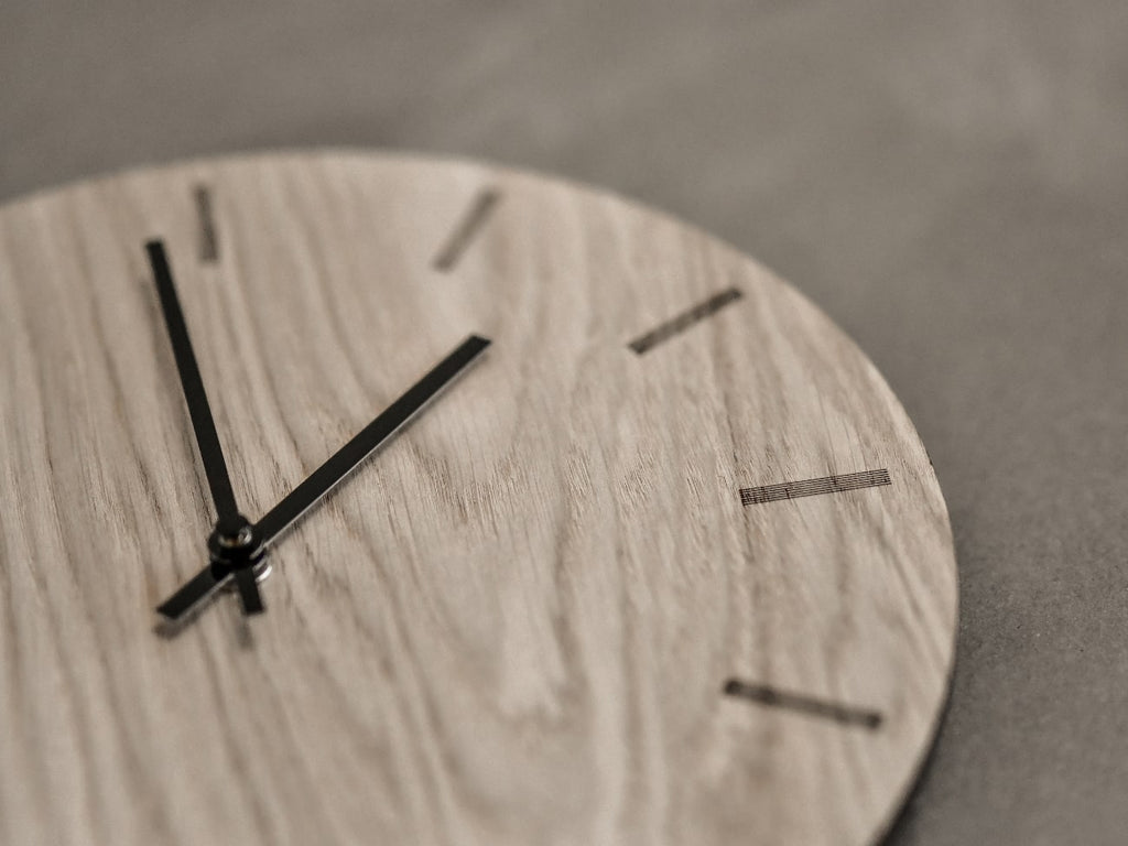 Hemverk Wall Clock Light Oak