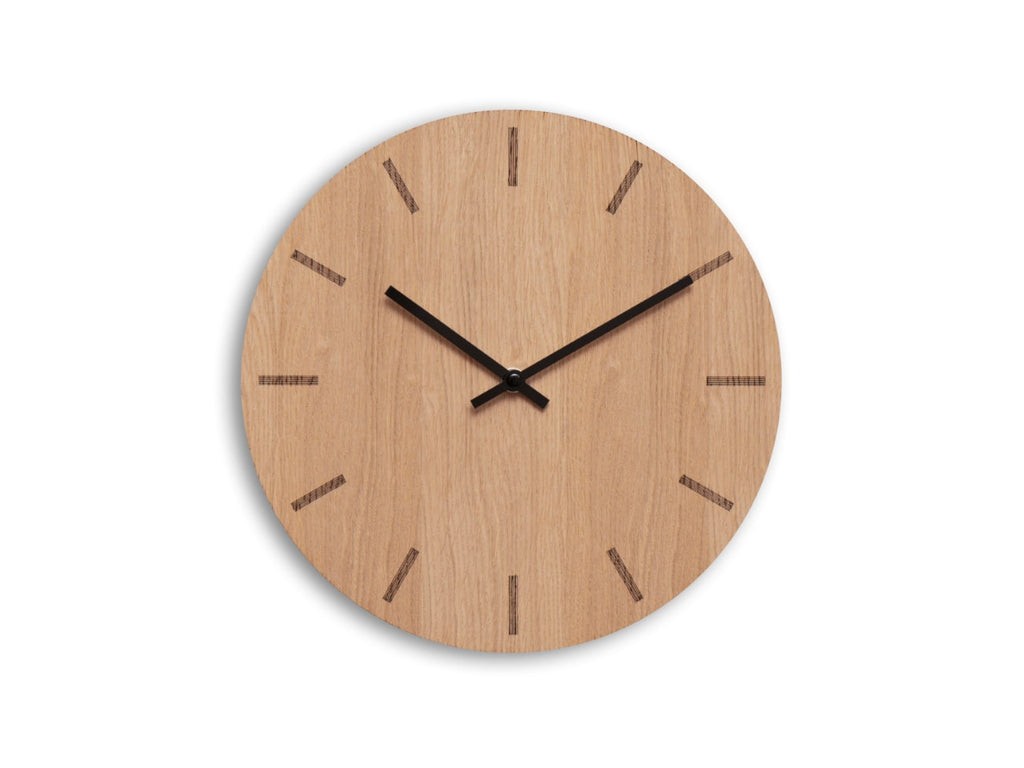 Hemverk Wall Clock Light Oak
