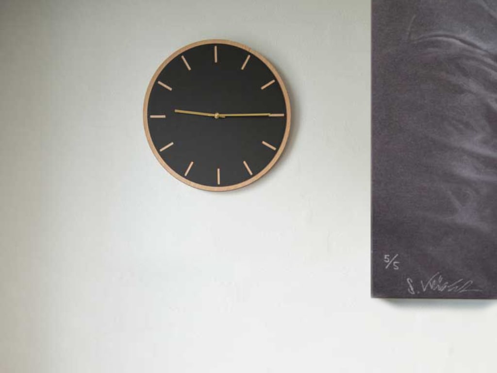 Hemverk Wall Clock Linoleum