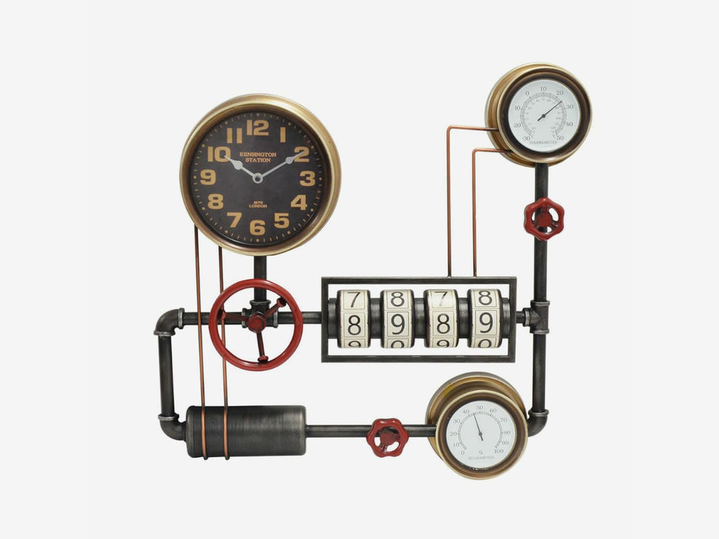 Steampunk Wall Clock with Dial