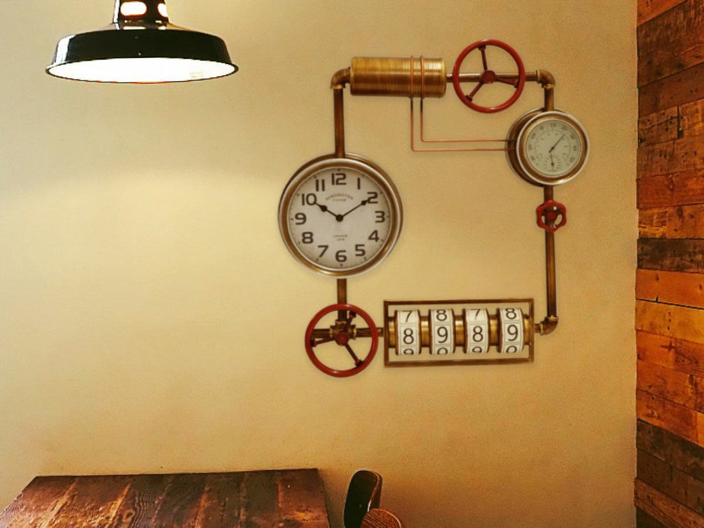 Steampunk Wall Clock with Dial