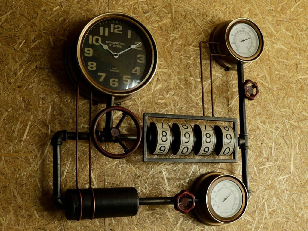 Steampunk Wall Clock with Dial