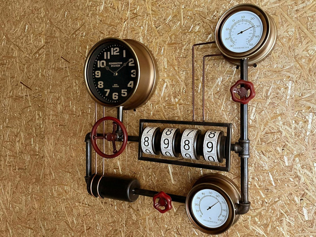 Steampunk Wall Clock with Dial