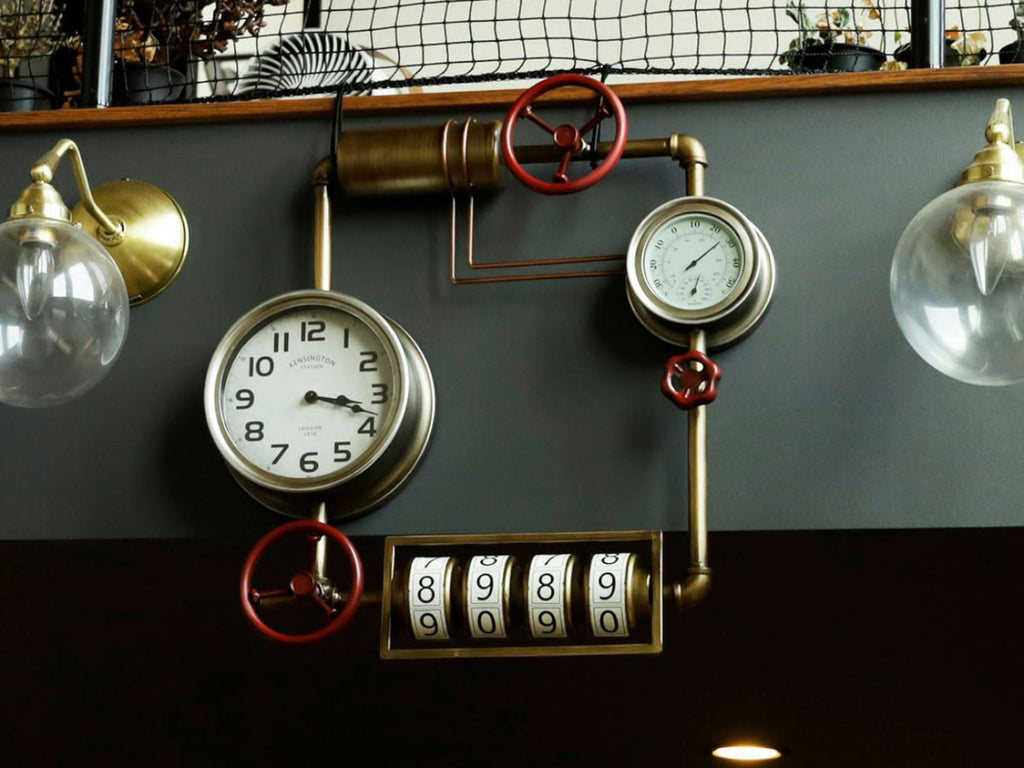 Steampunk Wall Clock with Dial