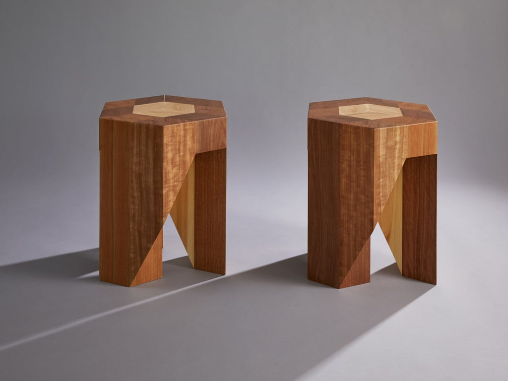 Yosegi Pair Stool