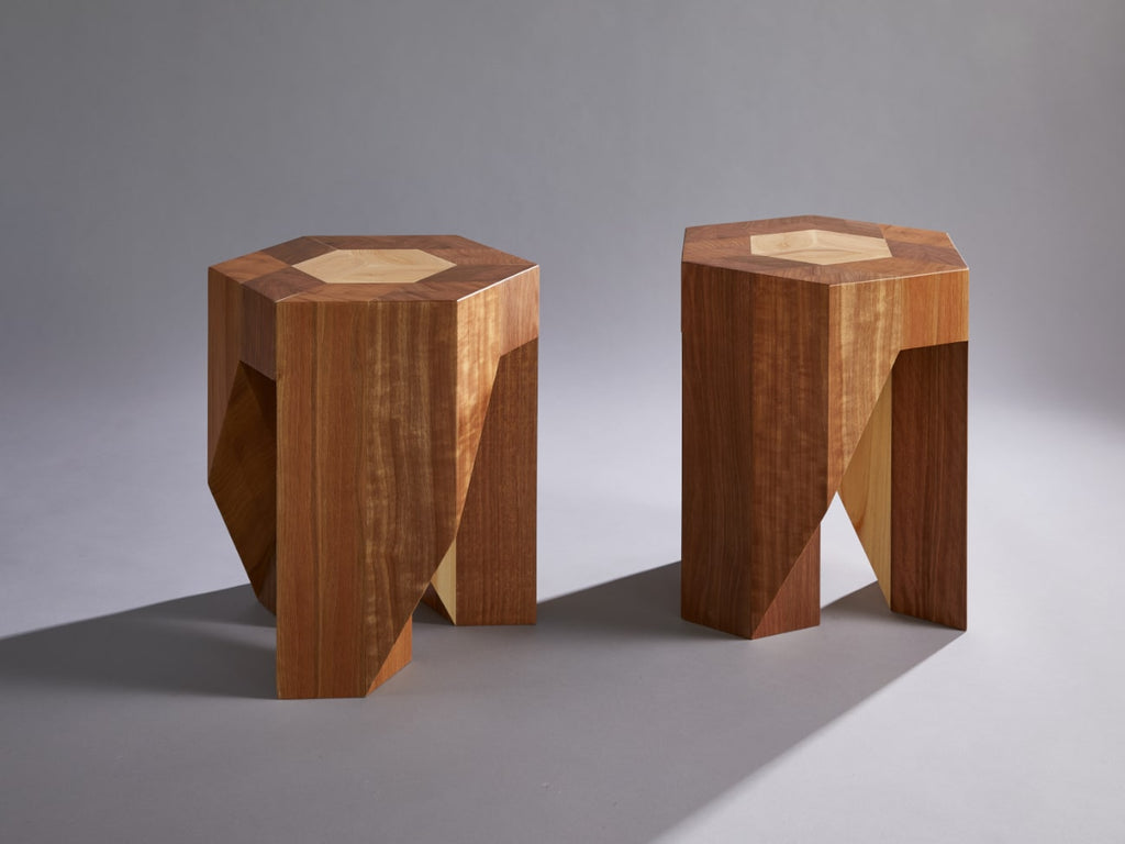 Yosegi Pair Stool