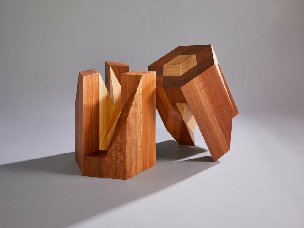 Yosegi Pair Stool