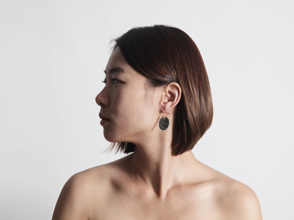 Circle/Pebble Earring