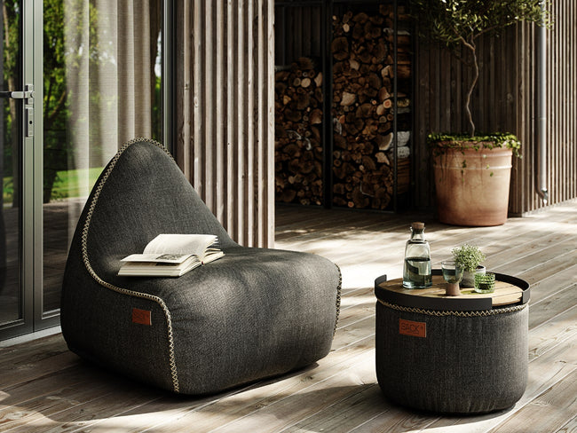 Cobana Lounge Chair+Pouf | コバナラウンジチェア+プーフ by Sack It