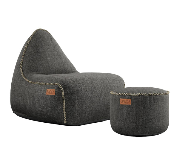 Cobana Lounge Chair+Pouf | コバナラウンジチェア+プーフ by Sack It