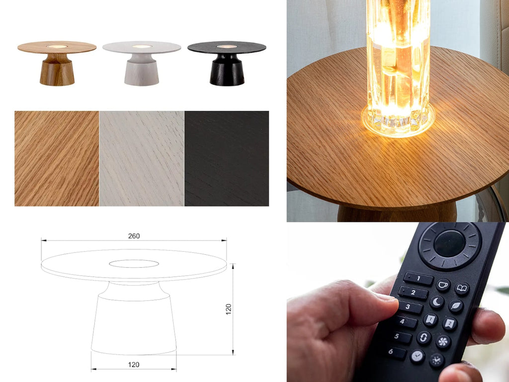 Gloak Table Lamp with Remote