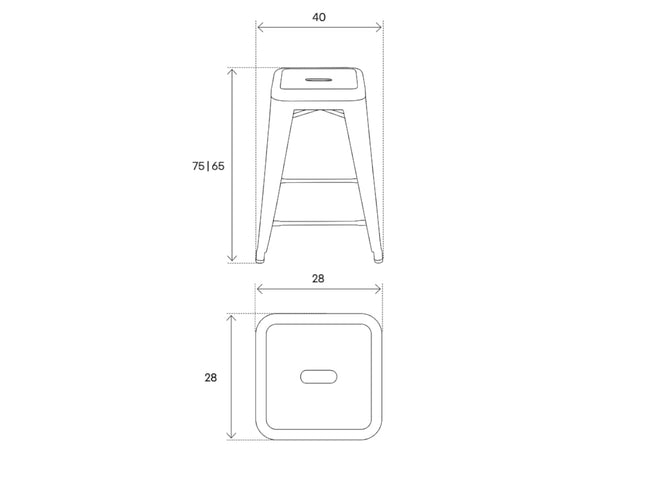 H-Stool | Hスツール by Xavier Pauchard | Tolix | Generate Design