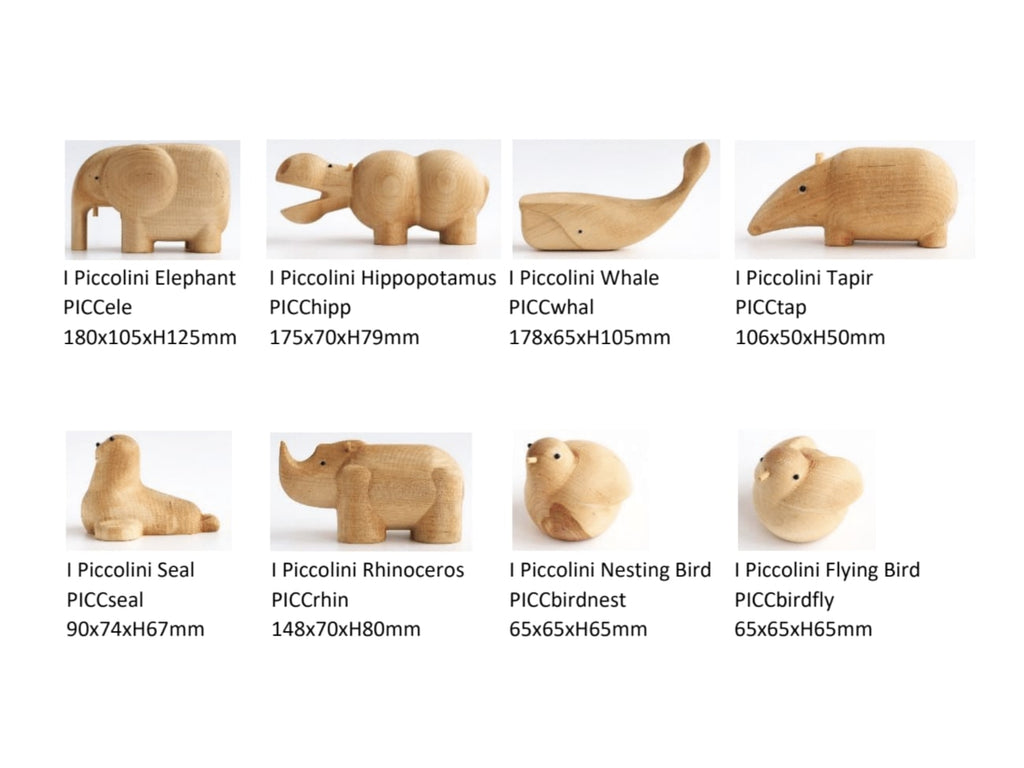 I Piccolini Wooden Animal Figures