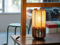 Jeeli-Wood Base Table Lamp