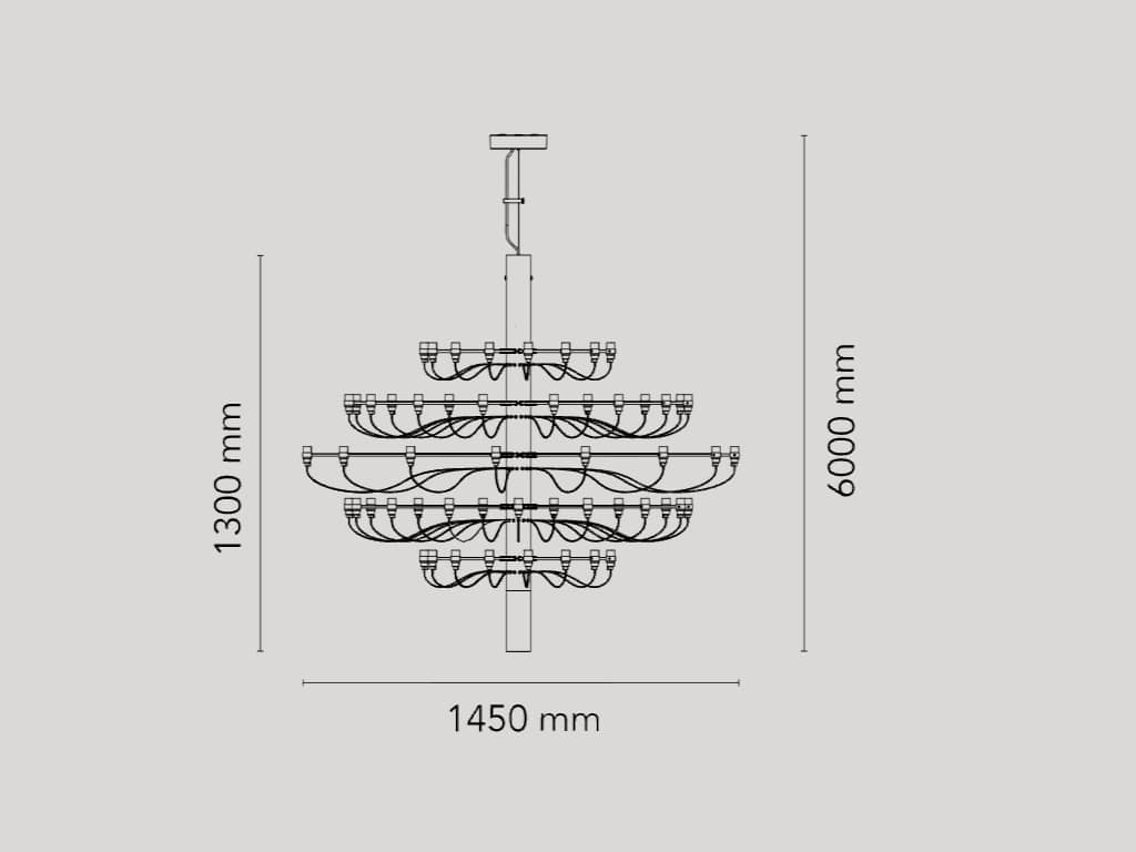 Mod 2097/75 Chandelier