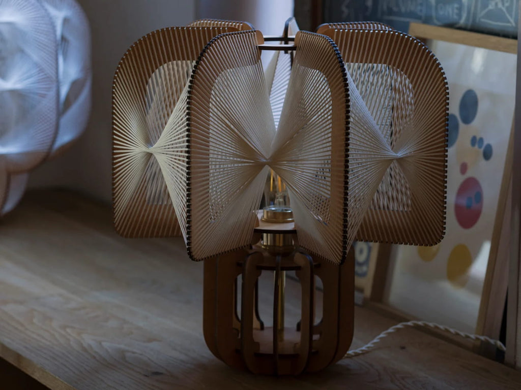 Muljee-Wood Base Table Lamp