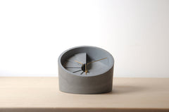 Concrete Table Clock