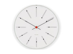 Arne Jacobsen Bankers Wall Clock White