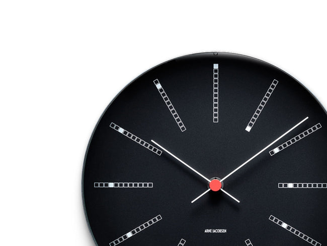 Arne Jacobsen Bankers Wall Clock Black | アルネヤコブセン