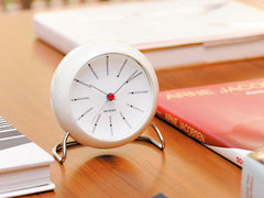 Arne Jacobsen Table Clock White