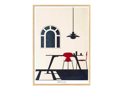 Arne Jacobsen Interior Poster