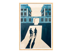 Bicycles towards Hammershøi Poster