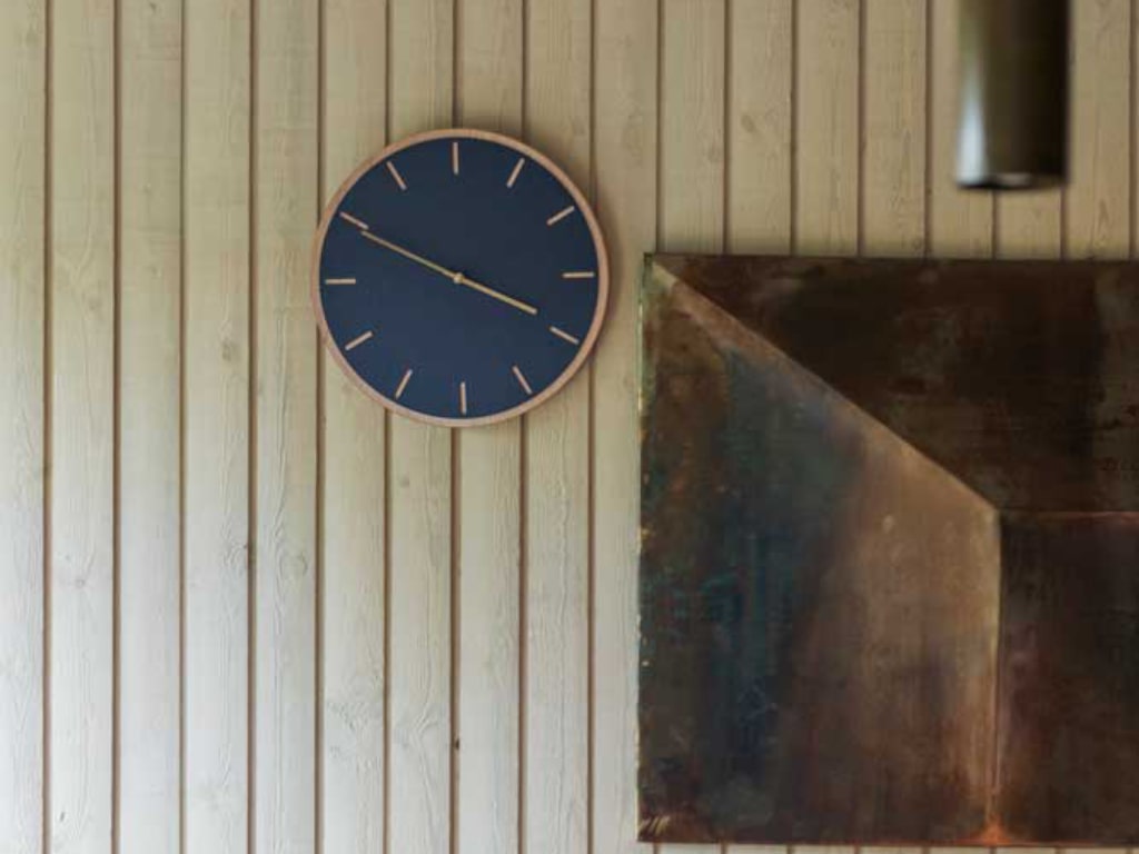 Hemverk Wall Clock Linoleum