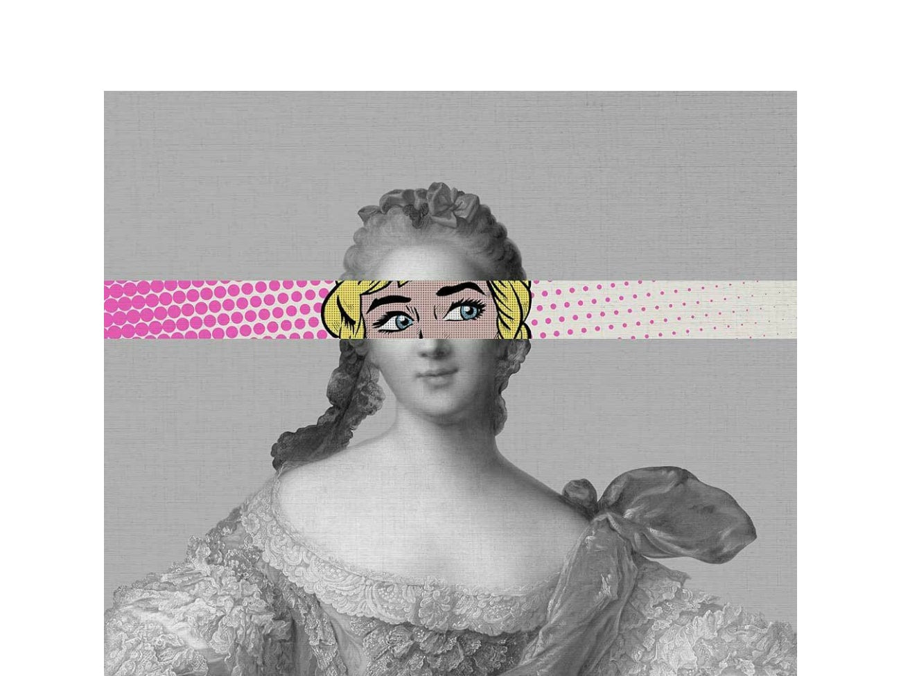 Pop Portrait Gentildonna Pink White | ポップポートレート