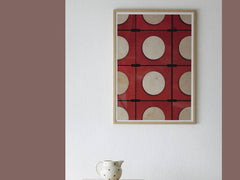 Red Abstraction Poster