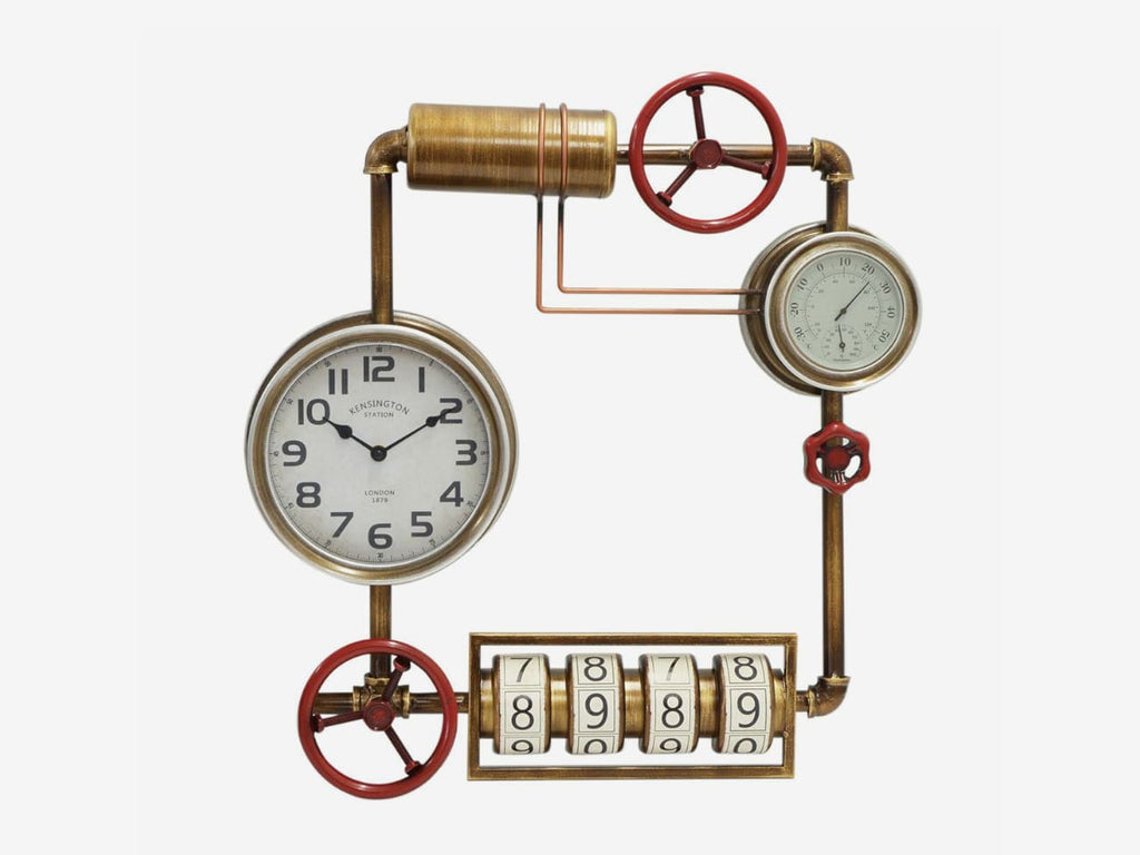 Steampunk Wall Clock with Dial