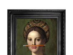 The Orange Pencil' Canvas